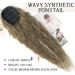 Pference Extensions Long Wrapped Hair Part Ponytail - Natural Art Hair Extensions for Women | 65cm Afro Braid Ponytail with Ash Dark Blonde Highlights & Ash Brown - Shop Now! - Buy Online on GoSupps.com