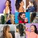 Yamel 16 Long Curly Light Brown Ponytail Extension | Claw Jaw Clip Synthetic Hairpiece | Hair Extensions 16 inch - Buy Online on GoSupps.com