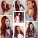 YEESHEDO Wine Red Long Wavy 24 Drawstring Ponytail Hair Extension - Clip-in Curly Synthetic Hairpiece for Women - Buy Online on GoSupps.com