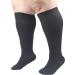Shop Oversize Compression Stockings for Men & Women | Graded Compression for Travel Running Pregnancy & More | XXL Black 1 Couple - Buy Online on GoSupps.com