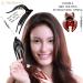 RC Roche Hair Clips - High-Quality French Curved Hair Clamps for Women & Girls - 2 Pack in Medium Black & Brown - Firm Support Without Slipping - Buy Online on GoSupps.com