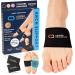 Copper Compression Copper Large Size Arch Support - 2 Pain Relief Foot Care Brace Sleeves for Plantar Fasciitis Heel Spurs - Wider Bigger Feet - Flat & Fallen Arches High Arch - One Size Plus - 1 Pair - Black Black - Plus Size