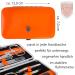 Three Swords Germany Manicure Set 'Genova' | 6-Pcs Nail Kit in Orange Artificial Leather Case | Includes Scissors Clippers Glass Nail Files & Tweezers - Buy Online on GoSupps.com