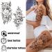 Cerlaza Temporary Tattoos for Women - Long Lasting Half Arm Sleeve Tatuajes Temporales with Sexy Flower Designs - Waterproof and Realistic - Buy Online on GoSupps.com