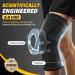 Cambivo Kniebandage Compression Knee Support for Men with Side Stabilizers & Patella Gel Pad Ideal for Meniscus Arthritis Black - Buy Online on GoSupps.com