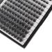 Hannahool Mixed 8-12-14-16mm/8-10-12-14mm/10-12-14-16mm/14-15-16mm Wide Stem Individual False Eyelashes Soft Lightweight Natural Long Volume Eyelashes Extensions Makeup Cluster Lashes (Mixed 8-10-12-14mm)