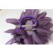 Dark Purple Flora Feather Bead Corsage Hair Clip Fascinator - Buy Online on GoSupps.com