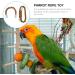 PopetPop 2pcs Flexible Multi-Color Bird Rope Toys - Bungee Ropes for Parakeets Cockatiels & More | 30x1.5 cm - Buy Online on GoSupps.com