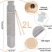 2L Long Hot Water Bottle with Hand Pocket Cover - Grey, Zipper Cover, Strap - For Pain Relief in Waist & Neck - Buy Online on GoSupps.com
