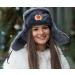 BELEON Ushanka Russian Fur Hat - Soviet Army Trapper Hat - Medium Grey - Buy Online on GoSupps.com