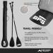 BPS 'Deluxe' SUP Paddle Bag - Ebony Black | Shoulder Strap for Effortless Carrying | 2-Piece Design for Paddle Protection - Buy Online on GoSupps.com