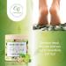 CalmGenix Coconut & Ginger Lime Foot Scrub Set with File - Exfoliating Feet Care Gift for Women and Men | Foot Spa Kit for Pampering Pedicure - Buy Online on GoSupps.com