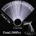 200pcs Clear Stiletto Nail Swatch Sticks with Ring Holder - Nail Art Practice & Display - Buy Online on GoSupps.com