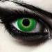 DESIGNLENSES Bright green colored Halloween costume contact lenses 1 pair (2 pieces) soft colored lenses without prescription Hulk Green"