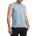 Champion Men's Classic Cotton Muscle Tee, Pure Cotton Muscle T-Shirt, Basic Muscle Tee for Men XX-Large Refine Sky Blue