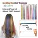 ZhioPro Colorful Hair Extensions - 12 Vibrant Colors 2400 Strands Glitter Lametta for Parties Cosplay & Festivals - 120 cm - Buy Online on GoSupps.com