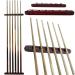 Wooden Cue Rack Set with Billiard Balls, Triangle Ball Rack, Diamond Rack, Chalks, and Spot Stickers - Pool Table Accessories - Buy Online on GoSupps.com