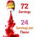 Starburst Liquid Water Enhancer Variety Pack - 3 Flavors | Zero Sugar, Zero Calorie Drops | Includes Strawberry, Orange, Cherry | Ballard Hard Candy Recipe Card - Buy Online on GoSupps.com