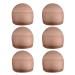 6 pieces hair network nylon tig caps wig cap set elastic breathable hair network for wigs (light brown) 6 Count (pack of 1) light brown