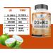 Vitamin D3 K2 (MK-7) 5000IU + 200mcg w/ Organic Coconut Oil | Immune & Bone Health | No Fillers | Made In USA | 120 Veggie Capsule - Buy Online on GoSupps.com