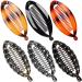 OIIKI 6PCS Big Banana Hair Clips, 3 French Banana Clip Hair Combs + 3 Vintage Hair Clips, Women Girls Retro Plastic Clip Comb Grips Clamp Hair Accessories for Long Hair 6PCS Banana clips
