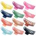 Puniae 12Pcs Big Hair Claw Clips for Women Girls Nonslip Matte 4.3 Inch Large Banana Jaw Clips Hair Accessories Lightweight and Strong Hold