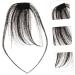 LALAFINA Bangs Wig Piece Human Hair Bangs Clip on Bangs Hairpieces Bangs Hair Clip Extension Fake Hair Bangs Mini Clips for Hair Woman Clip Hair Fringe Edge Hair Strands Women's One-piece 20x7cm Black - Buy Online on GoSupps.com