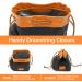 Buy Pecute Dog Training Treats & Portable Feed Bag Lightweight & Functional Pocket for Walking & Training - Stylish Black & Orange - Buy Online on GoSupps.com