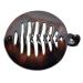 Camila Paris CP2428 3.25 inch French Banana Clip Hair Comb  Round Girls Ponytail Holder Interlocking Banana Combs For Volume Thick Hair. Fashion Styling Hair Accessories for Women  Made in France Tortoise Shell