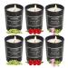 Luxury Scented Candles 6 Pack Valentines Day Candle Gifts for Woman Scented Candles Set for Home, Aromatherapy Soy Wax Relaxing Stress Relief Candle, Gifts for Mom, Friend, Wife, Valentine's Day 6 Set-black Jar