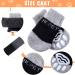 Frienda 8-Piece Anti-Slip Dog Socks for Small Puppies and Kittens - Adjustable Paw Protector with Traction Control in Black and Gray (Size S) - Buy Online on GoSupps.com