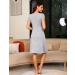 Irdcomps Women's Breastfeeding Nightdress Maternity Nightshirt - Nursing Nightgown V Neck Pajama Loungewear for Pregnant Women - Casual Grey - Buy Online on GoSupps.com