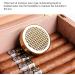Humidor Cigar Box Desktop with Hygrometer and Humidifier Cedar Divider Holds 20-30 Cigars - Buy Online on GoSupps.com