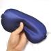 ECHOLLY Silk Sleep Eye Mask - 100% Soft Light-Blocking Eye Mask for Women Men - Includes 2 Pairs of Ear Plugs - Navy Blue - Buy Online on GoSupps.com