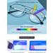Koosufa Retro Pilot Reading Glasses - Anti Blue Light Metal Frame Strength 1.0-4.0 Unisex Fashion - Shop Now! - Buy Online on GoSupps.com