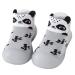 Babyio Baby Sock Shoe - Anti Slip First Walking Toddler Shoes for Boys & Girls - Soft Breathable Cotton Socks - Grey 12-18 Months Grey