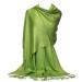 GFM Smooth Shiny Surface Pashmina Style Scarf (L9) L9-lhr-light Green