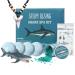Shark Bath Toy Spa Kit: Organic Shark Bath Bombs w/Bath Crackles Inside  Vinyl Shark Toy  2 Jars Bath Crackles  Tattoos  Shark Tooth Necklace | Boys Shark Birthday Gift | Safe Natural & Organic