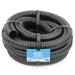 Pisces Flexible Pond Hose Pipe | 50mm (2 inch) x 5 Metre Roll | Corrugated Black Tubing for Filter Pumps and UVC Systems