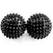 2x DBT skills hedgehog ball |Magnetic high stress acupressure ball |For stress relief or massage |against tension and for more concentration (biodegradable - black 32 mm) biodegradable - black 32 mm