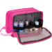 WANDF Toiletry Bag Water-Resistant Nylon Travel Wash Bag Lightweight Dopp Kit for Men and Women(A-Pure Pink) - Buy Online on GoSupps.com