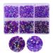 3000pcs Flatback Rhinestones for Crafts Dark Purple AB Crystals Rhinestone Resin Flatback Rhinestones Glitter Gems Nail Diamonds Rhinestones Flatback Rhinestones for Clothes Accessories DIY