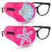 2 Piece Kids Eye Patches Reusable Eye Patch for Glasses Eyepatch for Children Treating Lazy Eye Strabismus Amblyopia Soft Girl Boy Light Blocking Eye Patch