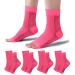 Tomiliold 4 pair of compression socks women men men ankle bandage ankle bandage Achilles tendon tendon ankle orthopedic compression socks foot bandage 34-37 pink