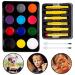 Spooktacular Creations 25 PCS Halloween Family Makeup Kit - 12 Color Face & Body Paint for Zombie Cosplay, Wounds, Injuries & Blood - Halloween Costume Makeup Set for Party Supplies - Buy Online on GoSupps.com