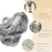 Gairyan 30cm Dark Gray Ponytail Hairpiece - Long Curly Claw Clip & Braid Extensions for Women | Synthetic Wavy Hair Extensions - Buy Online on GoSupps.com