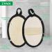 2Pcs Biodegradable Loofah Exfoliating Body Scrubber Set - Natural Shower Luffa Pads for Men and Women (Black) - Buy Online on GoSupps.com