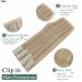 SEGO 12 Tress Extensions - Real Hair Clip-In Extensions 55cm 180g - Sandy Blonde & Blonde Bleach - Affordable Full Head Solution - Buy Online on GoSupps.com