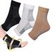 Rylara 3 Pairs Dr Sock Soothers Socks Anti Fatigue Compression Foot Sleeve Support Brace Sock, Dr Sock Soothers for Neuropathy Plantar Fasciitis Achilles Ankle, Men and Women (Mix, S/M) 3Pairs-Mix S/M
