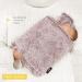 Qomfor Hot Water Bottle with Premium Faux Fur Cover - 1.8l Large - Pain Relief for Neck, Shoulders, Hands and Feet - Kangaroo Pocket - Cosy Nights - Plum - Buy Online on GoSupps.com